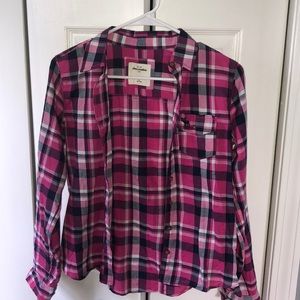 Abercrombie Girls Plaid Flannel
